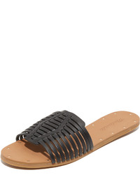 schwarze flache Sandalen von Madewell
