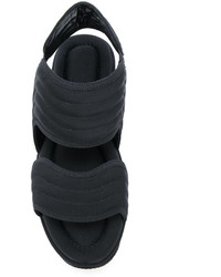 schwarze flache Sandalen von Marni