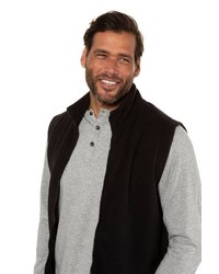 schwarze Fleece-ärmellose Jacke von JP1880