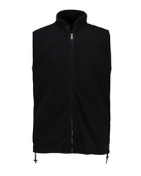 schwarze Fleece-ärmellose Jacke von JP1880