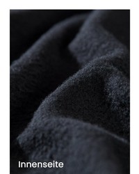 schwarze Fleece-ärmellose Jacke von Trigema