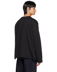 schwarze Fleece-Strickjacke von Engineered Garments