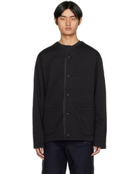 schwarze Fleece-Strickjacke von Engineered Garments