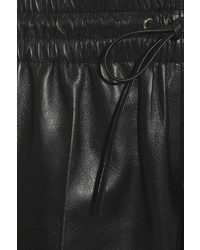 schwarze Freizeithose aus Leder von Valentino