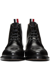 schwarze Freizeitstiefel von Thom Browne