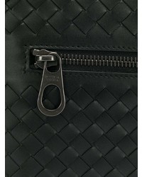 schwarze geflochtene Clutch Handtasche von Bottega Veneta