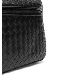 schwarze geflochtene Clutch Handtasche von Bottega Veneta