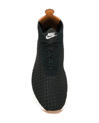 schwarze geflochtene niedrige Sneakers von Nike