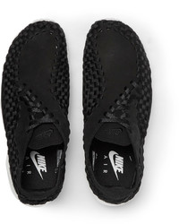 schwarze geflochtene Turnschuhe von Nike