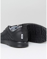 schwarze geflochtene Turnschuhe von Vans