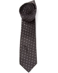 schwarze gepunktete Krawatte von Lanvin