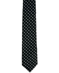 schwarze gepunktete Krawatte von Asos