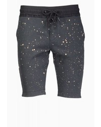 schwarze gepunktete Shorts von Religion