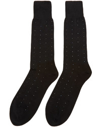 schwarze gepunktete Socken von Paul Smith