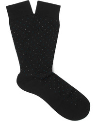 schwarze gepunktete Socken von Pantherella