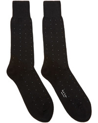 schwarze gepunktete Socken von Paul Smith