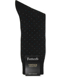 schwarze gepunktete Socken von Pantherella