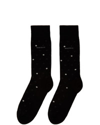 schwarze gepunktete Socken von BOSS