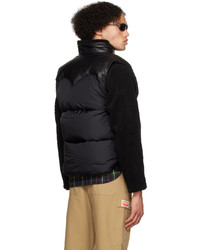 schwarze gesteppte ärmellose Jacke von Rocky Mountain Featherbed