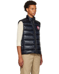 schwarze gesteppte ärmellose Jacke von Canada Goose