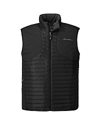 schwarze gesteppte ärmellose Jacke von Eddie Bauer