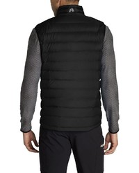 schwarze gesteppte ärmellose Jacke von Eddie Bauer