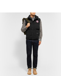 schwarze gesteppte ärmellose Jacke von Canada Goose