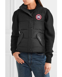 schwarze gesteppte ärmellose Jacke von Canada Goose