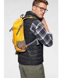 schwarze gesteppte ärmellose Jacke von Jack Wolfskin