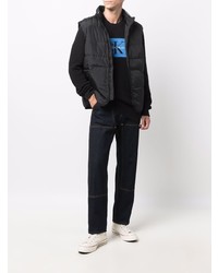 schwarze gesteppte ärmellose Jacke von Calvin Klein Jeans