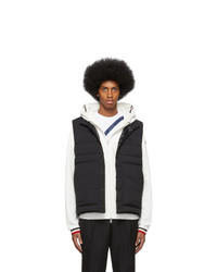 schwarze gesteppte ärmellose Jacke von Moncler