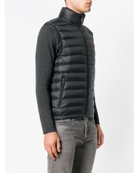 schwarze gesteppte ärmellose Jacke von Polo Ralph Lauren