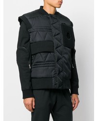 schwarze gesteppte ärmellose Jacke von Moncler