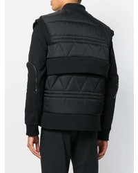 schwarze gesteppte ärmellose Jacke von Moncler