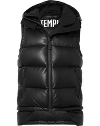 schwarze gesteppte ärmellose Jacke von TEMPLA