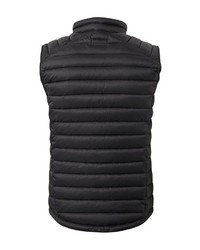 schwarze gesteppte ärmellose Jacke von Tom Tailor