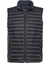 schwarze gesteppte ärmellose Jacke von Tommy Hilfiger