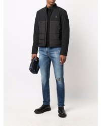 schwarze gesteppte Bomberjacke von Calvin Klein Jeans