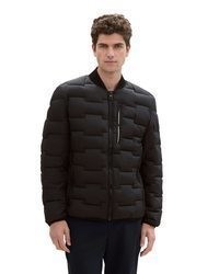 schwarze gesteppte Bomberjacke von Tom Tailor