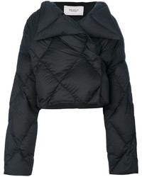 schwarze gesteppte Jacke von Pringle