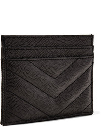 schwarze gesteppte Leder Clutch von Saint Laurent