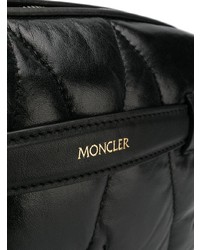schwarze gesteppte Leder Clutch von Moncler