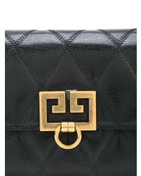 schwarze gesteppte Leder Umhängetasche von Givenchy