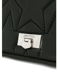 schwarze gesteppte Leder Umhängetasche von Jimmy Choo