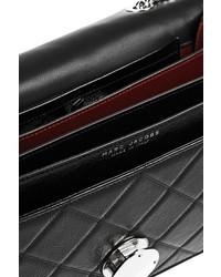 schwarze gesteppte Leder Umhängetasche von Marc Jacobs