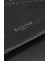 schwarze gesteppte Ledertaschen von Lanvin