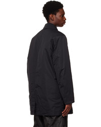 schwarze gesteppte Shirtjacke aus Nylon von Stone Island