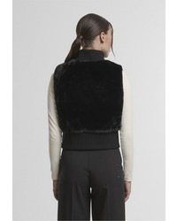 schwarze gesteppte Pelzweste von Urban Classics