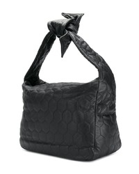 schwarze gesteppte Shopper Tasche aus Leder von Victoria Beckham