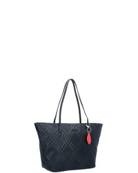 schwarze gesteppte Shopper Tasche aus Leder von Desigual